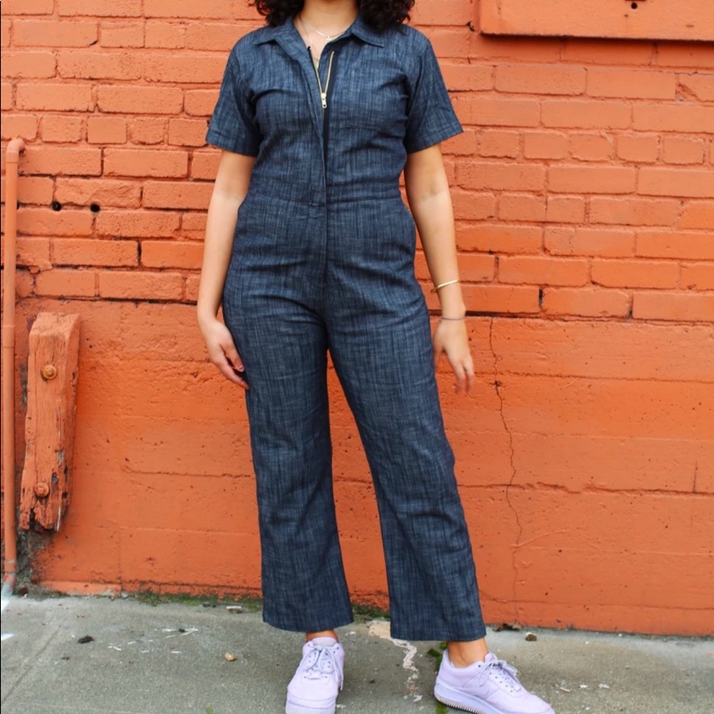 Nooworks stretch denim coveralls jumpsuit
